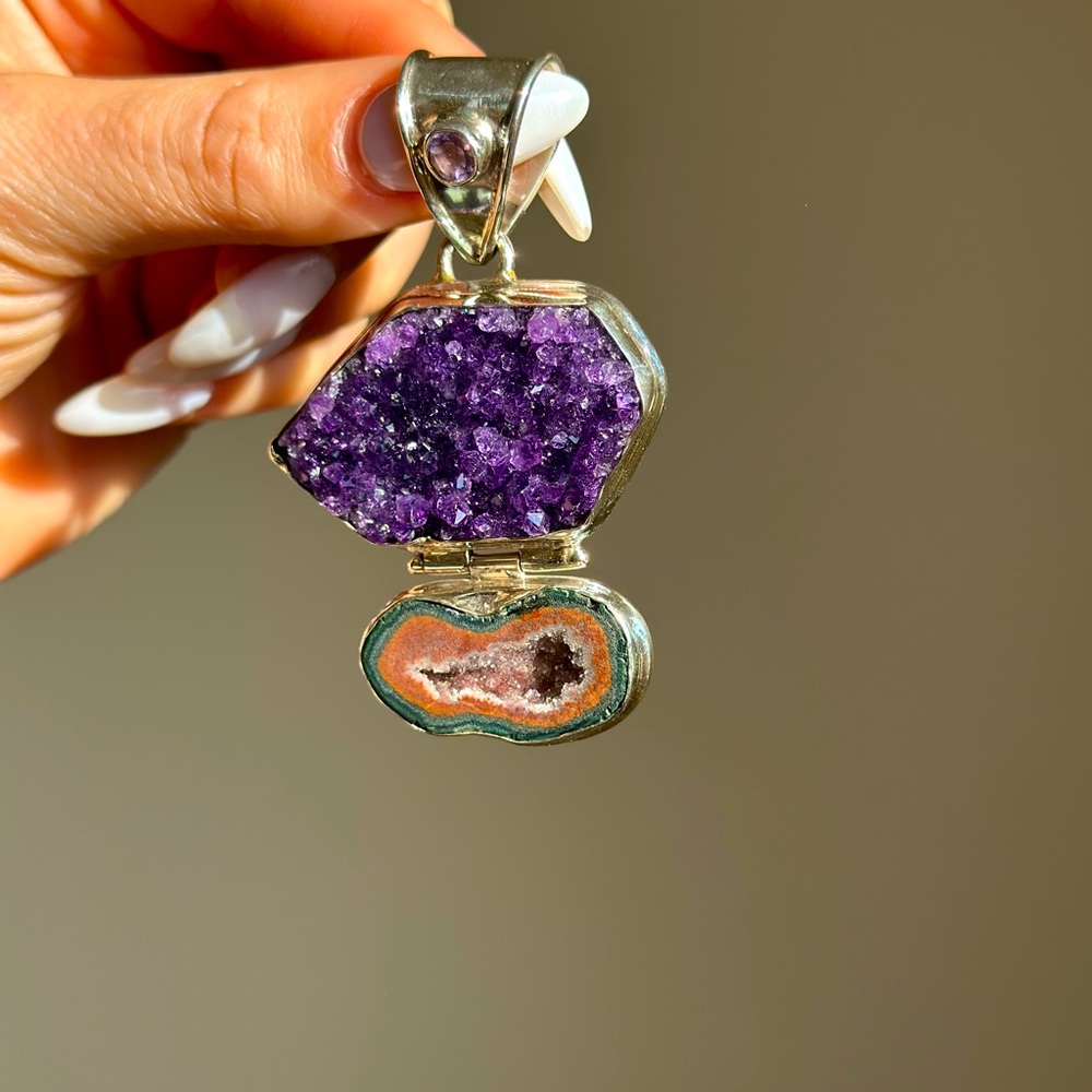 Amethyst Geode Pendant